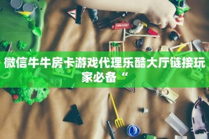 微信牛牛房卡游戏代理乐酷大厅链接玩家必备“