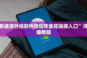 新道游外挂软件微信炸金花链接入口”详细教程