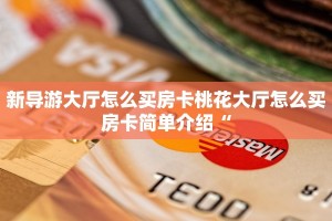 新导游大厅怎么买房卡桃花大厅怎么买房卡简单介绍“