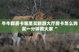 牛牛群房卡哪里买新游大厅房卡怎么购买一分钟教大家“