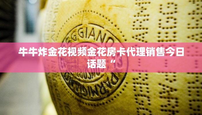 牛牛炸金花视频金花房卡代理销售今日话题“