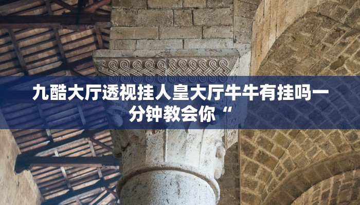 九酷大厅透视挂人皇大厅牛牛有挂吗一分钟教会你“