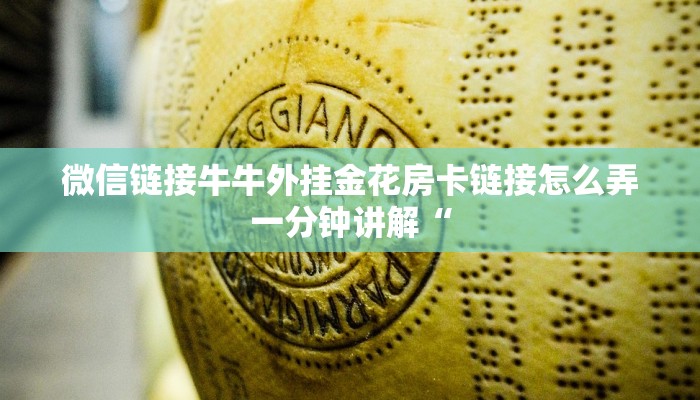 微信链接牛牛外挂金花房卡链接怎么弄一分钟讲解“