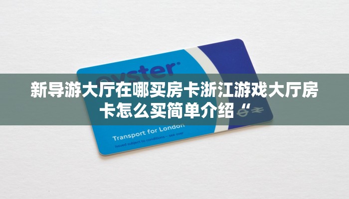 新导游大厅在哪买房卡浙江游戏大厅房卡怎么买简单介绍“
